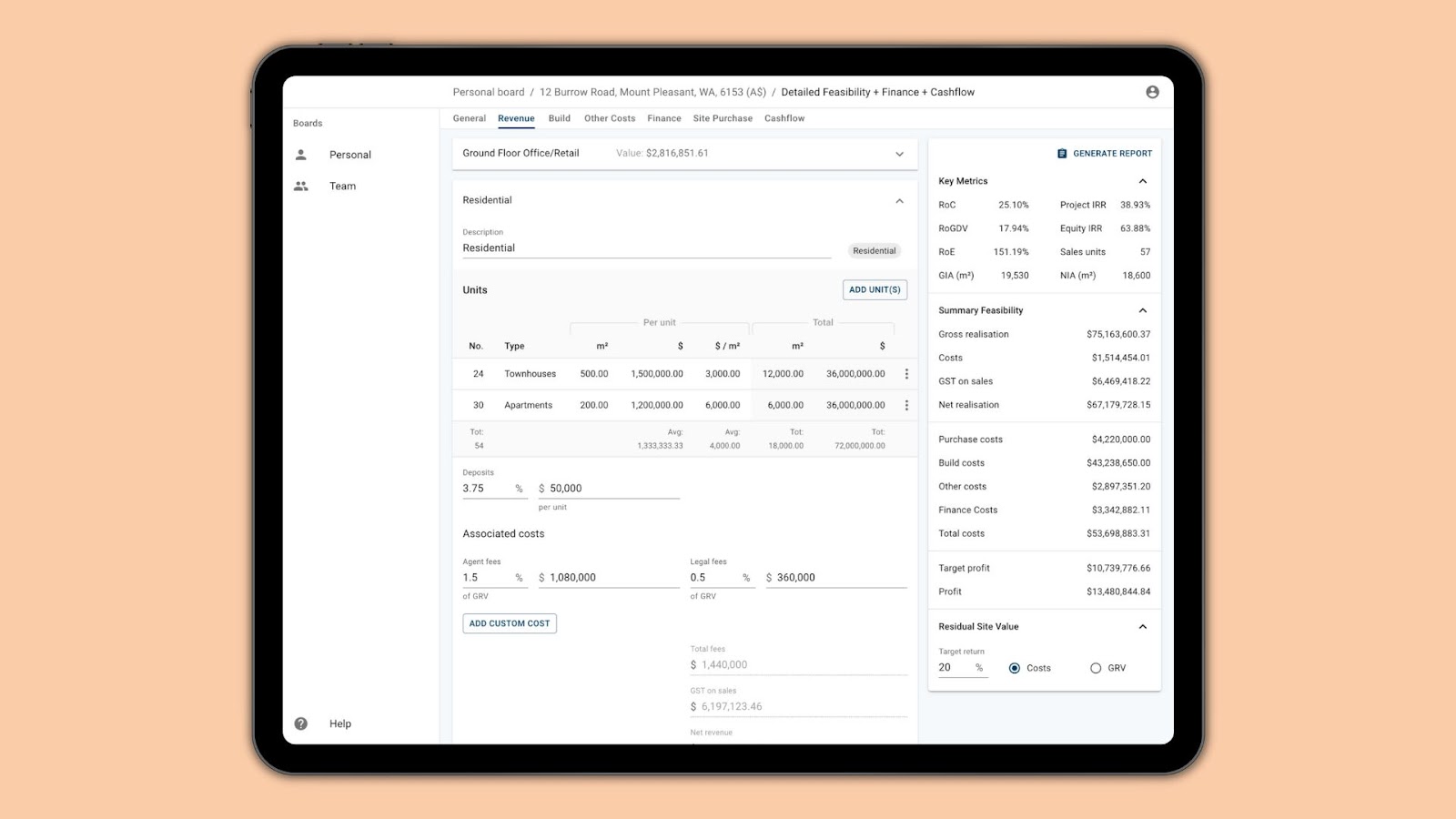 Aprao Development Appraisal Software